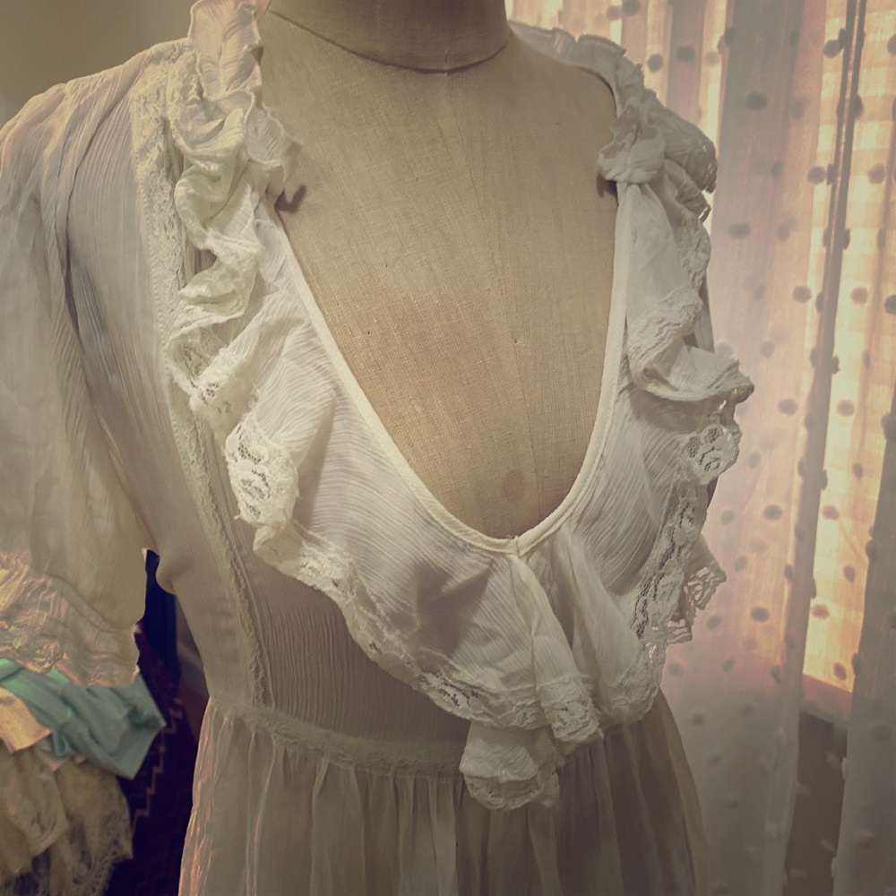 White blouse summer beach cover all
